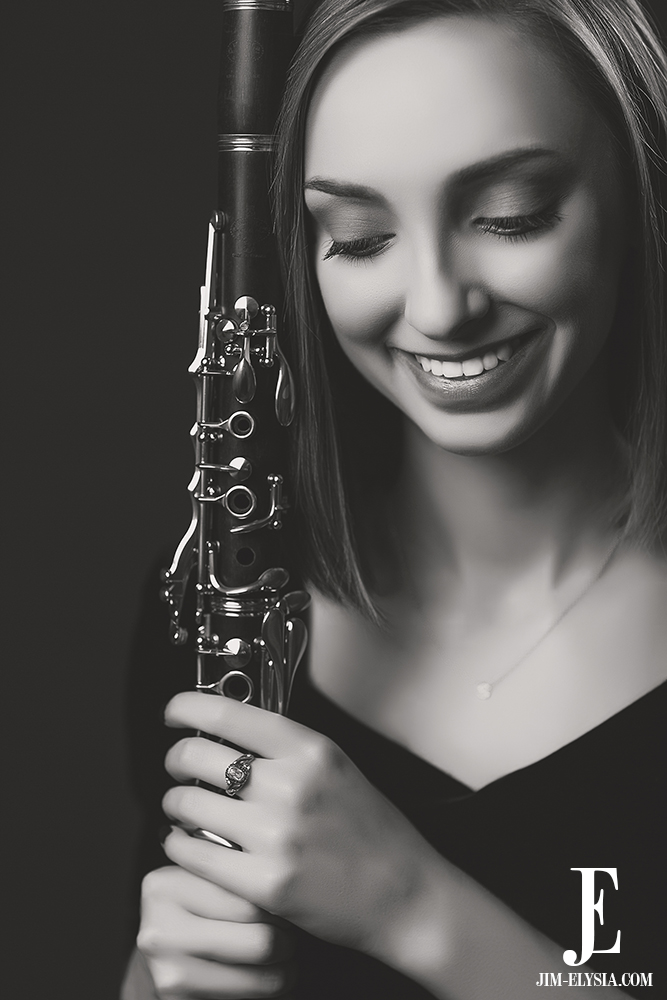 clarinet-inspired-senior-pictures Fishers Indiana Premier Senior Photographers - Jim & Elysia